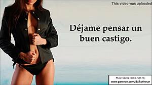 Spanish voice guides your JOI humiliation, you choose when to cum.