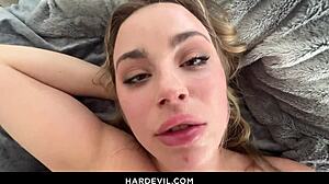 Intimate pov date with caucasian blonde small tits bubble butt