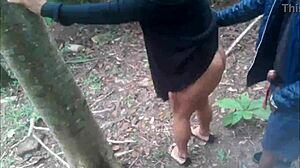 casal sapeca rj fucking outdoors in the woods.