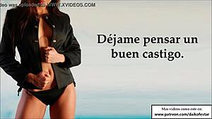 Spanish voice guides your JOI humiliation, you choose when to cum.