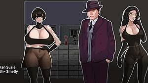 Bankrupt Heroines In Hentai Gangbang With Big Cocks And Tits