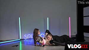 Eden ivy gets her perfect pussy pounded behind the scenes