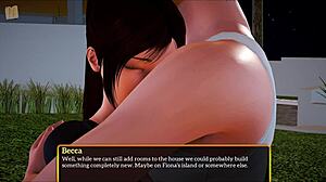 in my new family, the redhead bent over for doggystyle with big cock