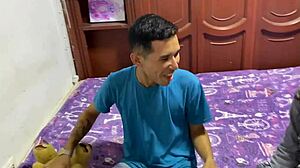 Fat couple goes hard as I pound my hermanastra’s tight hole and finish inside