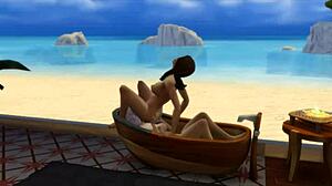 seraphina and the neighbor have fun in sims 4 bathroom