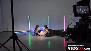 Eden ivy gets her perfect pussy pounded behind the scenes