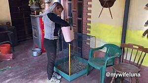 Luna Green Searches For Chestnuts And Finds Big Cock For Her Ass