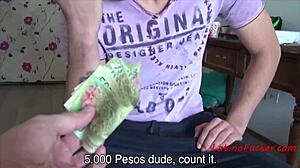 i was counting money when this horny latino gay man approached me.