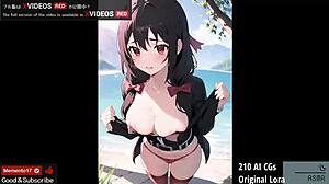 I'm Yunyun 210 in this uncensored hentai video, oh god!