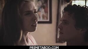 busty brunette teen with big tits and friends