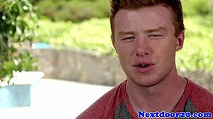 Muscular Redhead Hunk Jerks Off Solo