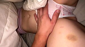 She's cumming for the first time in teen masturbation