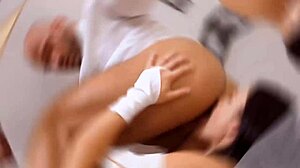 Rim4k handyman licks pussy after rimming and bangs hot girl