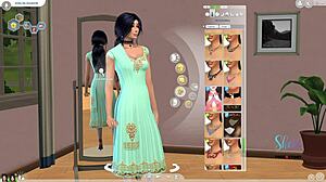 i'm creating an indian looking teen girl sim in 3d cartoon anime