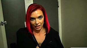 does anna bell peaks invite lucky guy to cum in mouth?