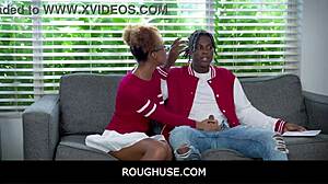 roughuse freeuse black teen stepsister with james cameron and nicky rebel