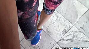 horny wife tricks strangers for house sex