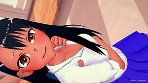 Nagatoro Wears Old Uniform to Play with Big Cock in Uncensored Adult Anime