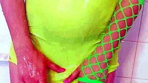 Wet Tits in See-Through Shirt on Amazing Latina Ass