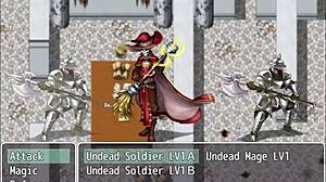 ciella and luciella feeling intense emotions under the counter in hentai