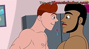 Brazilian Cartoon Gym Slut Gets Fucked!