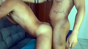 I had sex with my well-endowed friend in the living room