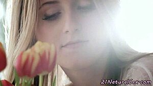 Alluring European girlfriend fucked in missionary and cowgirl positions