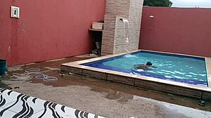 a solo boy explores his interests in underwear and socks