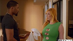 Anal-obsessed housewife Lauren craves BBC. She bends for intense rimjob action.