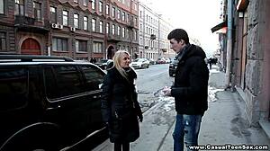 Chloe Teen Licks Shaved Pussy