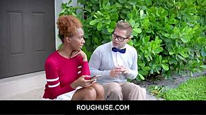 roughuse freeuse black teen stepsister with james cameron and nicky rebel
