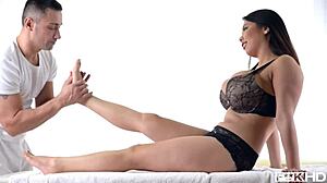 tigerr benson says, 'fuck my pierced pussy, masseur'