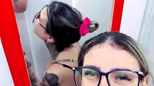 Emo Girl Calls Me Into Restaurant Bathroom For Public Licking And Monster Cock Fucking