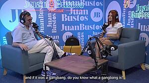 i’m megan russo, tiny redhead riding cock and machine in casting with juan bustos