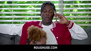 roughuse freeuse black teen stepsister with james cameron and nicky rebel