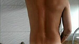 a solo boy explores his interests in underwear and socks