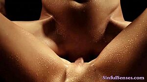 Horny Couple Licks Shaved Pussy And Blows Cock