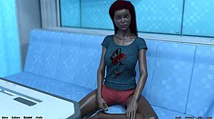 Married black bride is upset with me in this space scene