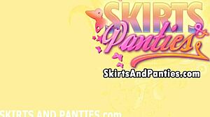 i notice you always peeking up my skirt for panties