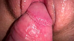 close up fuck with my teen 18+ roomate and cum on her shaved pussy