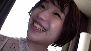 Homemade video of young asian girl riding