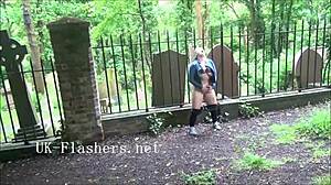 I am Ashley Rider, flashing in London for public exhibitionism.