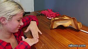 Slutty sweetie dragged to ass hole asylum for brutal anal drilling and harsh treatment