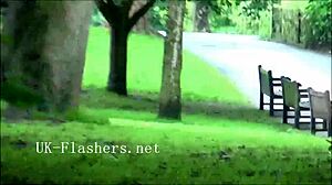 I am Ashley Rider, flashing in London for public exhibitionism.