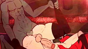 hey, check out this wild demon fuck with devil lynn and d golem animation!