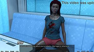 Married black bride is upset with me in this space scene
