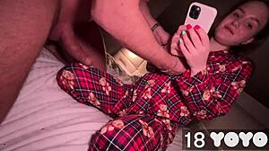 this hot teen stepsister fucks best friend's stepbrother with blowjob and creampie