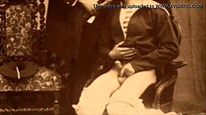 Vintage victorian homosexuals engage in bold erotic encounters