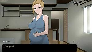 Pregnant wife dominated by old suegro in intense hentai gameplay
