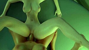 Bossy dickgirl fucks girl in mouth and cum inside ass 3d futa anal